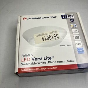 *NEW* Lithonia Lighting FMMLS 7 SWW2 M6 Contractor Select 7" W 12.2 Watt - White
